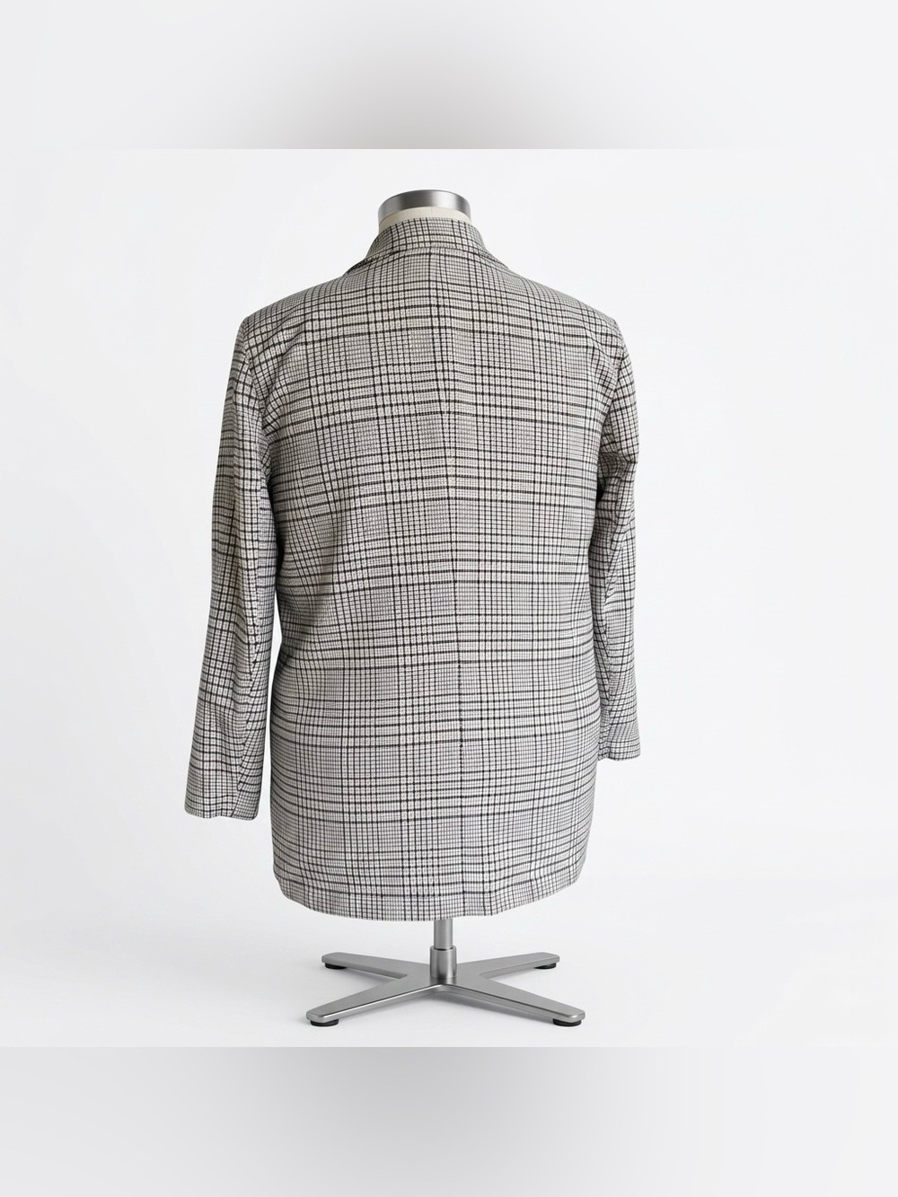 SO Plaid Blazer in Black, Cream & Olive Accent - Picture 6 of 7